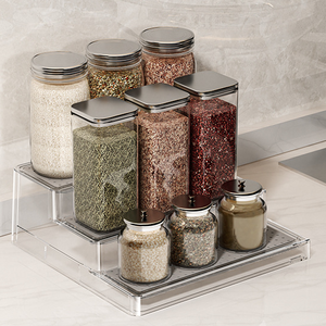 Giá để đồ nhà bếp hiện đại, kiểu đứng, có thể điều chỉnh, mở rộng được, thiết kế nghiêng, dễ lấy đồ ăn và phụ kiện nhà bếp - Product Image 3