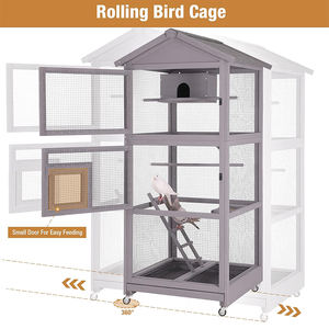 WDF Voliera per Uccelli da Esterno di Grande Successo Design Personalizzato di Fabbrica Gabbie per Piccioni in Legno - Product Image 3