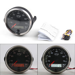 85mm Modified Car Tachometer 0-8000RPM 12/24V Universal Analog Display for 1-8 Gasoline Engines Vehicles and <b>Boats</b> - Product Image 3