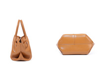 Klassische leichte Damen handtaschen aus echtem Leder mit magnetischer Schnalle Schulter gurt Gefaltete Handtaschen