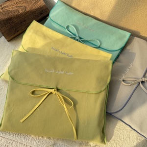 ซองจดหมายรีไซเคิลสไตล์มินิมอล QMS ลายก้างปลา พร้อมกระเป๋าใส่ของตกแต่ง ทำจากผ้าฝ้ายทวิลลินิน - Product Image 5