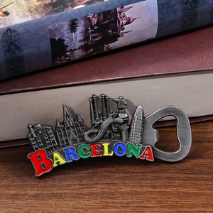Imanes promocionales de fábrica para nevera, abridor de botellas de <span class=keywords><strong>Barcelona</strong></span>, imán para nevera, recuerdo turístico - Product Image 2