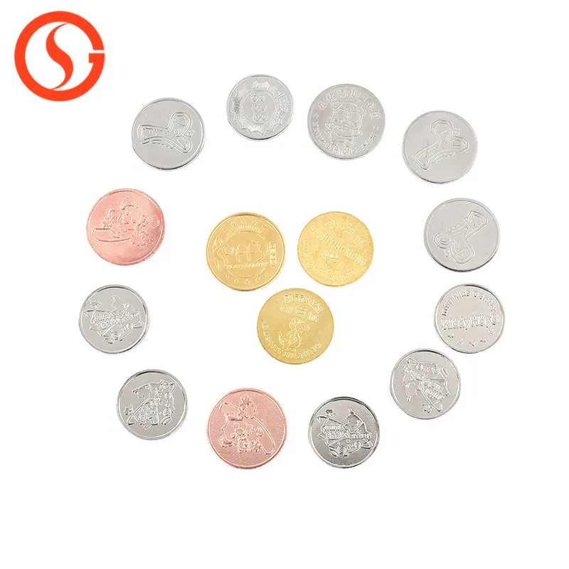 Coin Operated Games Token Silver Gold Factory Price Coin Pusher Brass Custom Logo Coin