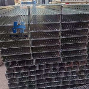 500mm x 100mm Perforated Type Cable Tray Factory Price Custom Materials From HonfFeng cable tray Factory - Product Image 2