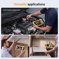 Caméra d'inspection endoscopique professionnelle VDIAGTOOL P450 1080P HD, étanche IP67, câble flexible de 5 m, écran de 4,5 pouces, double caméra 200MP pour voiture