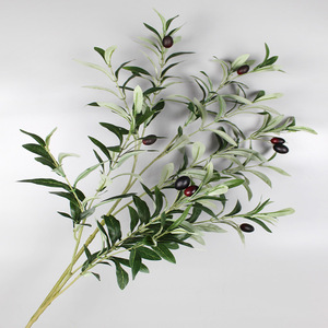 <strong>Artificial</strong> Leaf Green Olive Leaf 10 Branches - Product Image 3