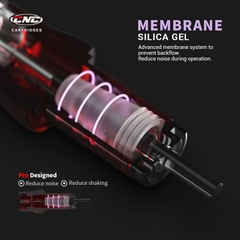 Aiguilles de tatouage jetables de série de police rouge de CNC professionnel 20 pièces/boîte longueur de 1.5mm pour le sourcil d'artistes professionnels - Product Image 4