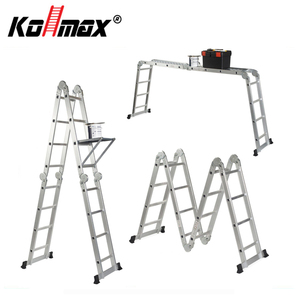 Hot bán nhôm hợp kim gấp thang an toàn khóa Bước Nhỏ gọn Gấp thiết kế kollmax chuyên nghiệp Thang cho kho mái - Product Image 3