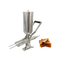 Machine à garnir manuelle de churros espagnols en acier inoxydable 5L*3 pour usage commercial