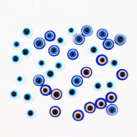 Offres Spéciales 3D breloques monstre démon mauvais yeux bleu résine yeux de poisson mixte ongles diamant paillettes plastique Nail Art accessoires