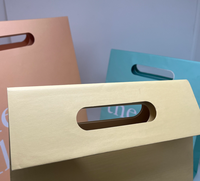 Sacs en papier kraft personnalisés, recyclables, biodégradables, avec poignée découpée, sacs cadeaux de luxe, sacs pour diffuseurs de parfum, sacs pour produits de soin de la peau