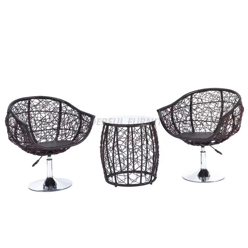China Supplier Wholesale Traditional Outdoor Furniture Rope Woven Restaurant Outdoor Garden Furniture Set