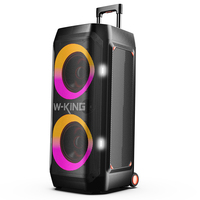 Haut-parleur de fête W-King T12+ original, nouvelle sortie, 270W, karaoké, lecteur de musique de fête, enceinte, boombox