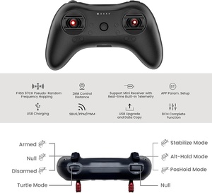 F108 <span class=keywords><strong>2</strong></span>.5인치 FPV 드론 키트 T8S 8채널 <span class=keywords><strong>2</strong></span>.4GHz RC 포켓 사이즈 휴대용 송신기 쉽게 조종 가능한 RTF FPV 드론 키트 - Product Image 6