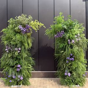 <span class=keywords><strong>Venta</strong></span> al por mayor de plantas artificiales de aspargos y helechos, estilo bosque, de plástico, para arreglos florales de boda al aire libre. - Product Image 3