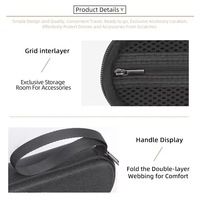 Étui de transport mini protecteur antichoc en PU/Nylon de qualité supérieure pour DJI OSMO Pocket 4