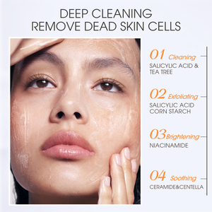 Skinever Chất Lượng Cao Hàn Quốc Axit Salicylic Làm Trắng Sữa Rửa Mặt Chà Mặt Làm Sạch Chống-Mụn Trứng Cá Thảo Dược Rửa Mặt Cho Phụ Nữ - Product Image 5