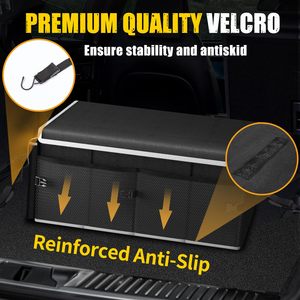 QEEPEI QSP036 poliéster plegable SUV maletero organizador negro con paquete y tapa para viajes familiares - Product Image 4