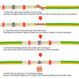 Connecteur de câble SST-S pour ingénierie chimique, blanc, rouge, bleu, jaune, étanche, à rétrécissement thermique, avec anneau de soudure, adaptateur enfichable - Product Image 5