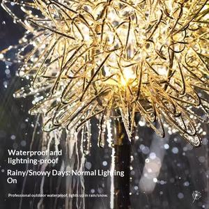 Stainless Steel <b>Wire</b> Ball Dandelion Spherical LED Decorative <b>Lights</b> for Garden Wedding and Street Use Outdoor Scene Lighting - Product Image 1