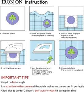 Patchs brodés aux couleurs vives pour la couture/la thermocollation, appliques pour vêtements, robes, chapeaux, jeans, accessoires de bricolage - Product Image 2