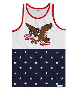 American Symbol Vest Man-Chaleco ligero y de alta calidad para hombres, con gráficos americanos audaces - Product Image 2