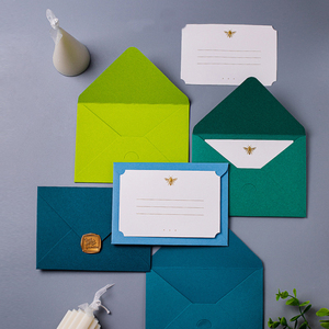 Logo personalizzato personalizzato di lusso <span class=keywords><strong>lettera</strong></span> di ringraziamento con carta di imballaggio invito a nozze busta di carta con incisione - Product Image 2