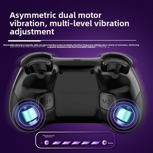 Wireless BT Game <strong>Controller</strong> with RGB Lights Two Hall Effect Joysticks and <strong>Double</strong> Vibration Supports Motion Sensing for Switch - Product Image 5