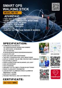 Canes intelligentes <span class=keywords><strong>pour</strong></span> aveugles Alarme d'urgence SOS Béquille légère et <span class=keywords><strong>GPS</strong></span> Appel bidirectionnel Canne <span class=keywords><strong>pour</strong></span> la randonnée - Product Image 6
