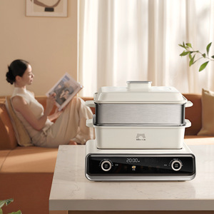 Vaporera Eléctrica Multifuncional Little Bear de 6L y 1601W con Tapa de Acero Inoxidable para Cocinar en Casa - Product Image 1