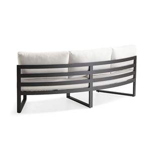 Ensemble de canapés d'extérieur incurvés Big Lots Garden Patio Leisure, meubles d'extérieur en aluminium - Product Image 4