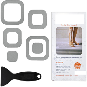 Xuri Nhiều Màu dán phòng tắm tự dính PEVA không thấm nước đề can cho bồn tắm trẻ em tắm an toàn vòng hình vuông kết hợp - Product Image 3