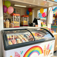 Congélateur commercial pour crème glacée, réfrigérateur à crème glacée avec conteneur pour magasin de crème glacée