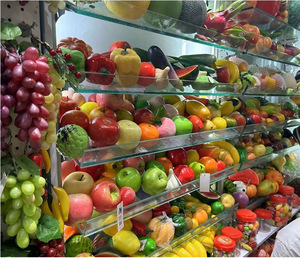 Fruits en mousse LDPE artificielle, figurines artistiques peintes à la main, décoration de la maison, mariage, vacances, taille personnalisée, pomme, banane, citron, orange - Product Image 6