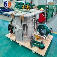 Four de fusion à induction 100kg 500kg 1T 2T 5T, équipement de fonderie pour la fusion industrielle de ferraille, fer, acier, cuivre