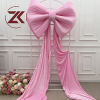 Nœud en tissu rose ZKAI personnalisé pour décoration de mariage, anniversaire, ou bricolage – Idéal pour la présentation et la décoration