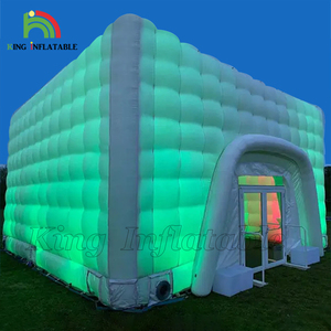 Grande <span class=keywords><strong>Tenda</strong></span> Gonfiabile <span class=keywords><strong>Bianca</strong></span> per Eventi e Feste a Noleggio Commerciale, Discoteca Gonfiabile in Tessuto Oxford di Nylon con Luce a Led - Product Image 2