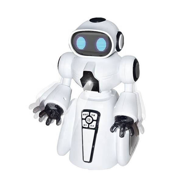 Hot Selling Walking Intelligent Interactive Ai Smart Toy Robots for Kids Children Education Learning English With Electric Light