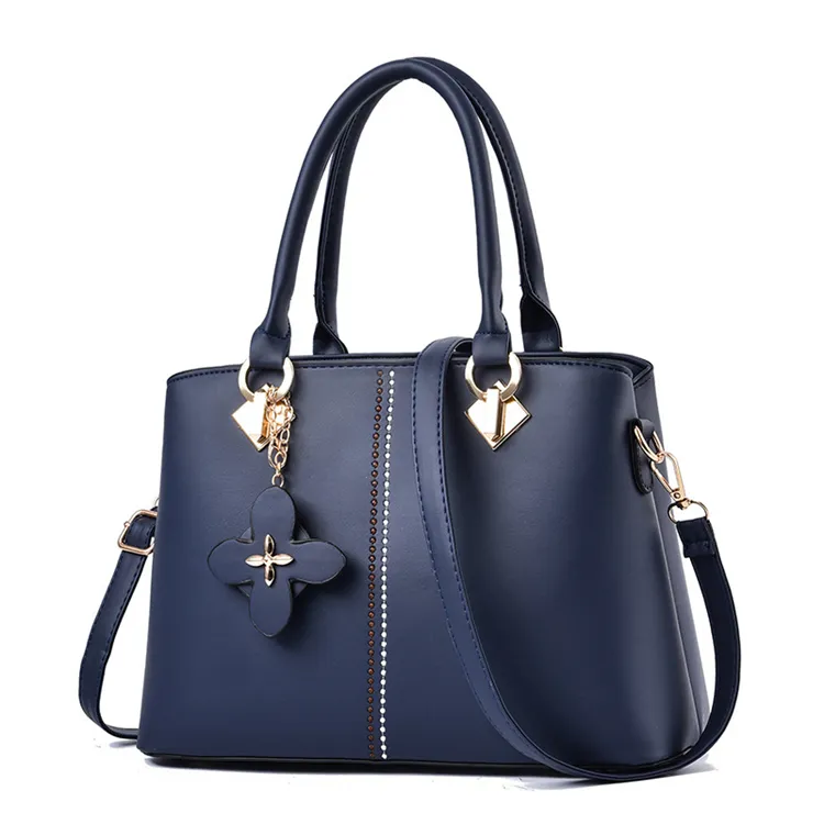 beautiful blue latest fancy big simple clutch business casual bags for ladies