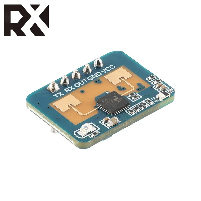 RX LD2410C Human Body Exists Sensor 24GHz Millimeter Wave mmWave Radar Heartbeat Detector Radar Motion Sensor