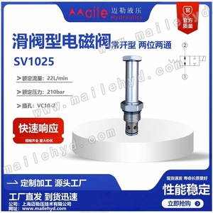 Vanne de commande directionnelle électromagnétique à cartouche filetée Mailer Hydraulics SV10 25, 315 bars, 60 L/min, type basse température - Product Image 5