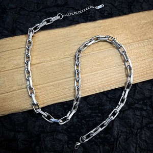 VAF <span class=keywords><strong>WOW</strong></span> 7mm Rectangular plano pulido a mano collar de soldadura de acero inoxidable sin costura 50 + 5cm fuerte resistente Unisex - Product Image 4