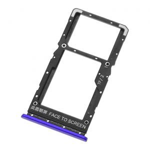 Per Xiaomi Poco M3 Pro, vassoio porta SIM e scheda Micro SD, blu viola, ricambio schermo frontale in lega di alluminio - Product Image 3