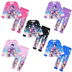 Nuevo Conjunto de Pijama Informal de Verano con Estampado de Anime de K-POP Witch Hunt Team, Transpirable y Suave - Product Image 1