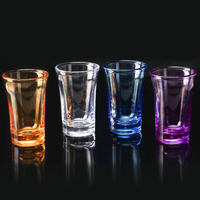 Verres à shot en plastique réutilisables de qualité supérieure, 40 ml, qualité alimentaire, sans BPA, transparents, pour whisky et liqueurs, sans MOQ, livraison rapide