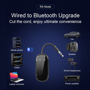 BF05 2'si 1 arada Kablosuz Verici Alıcı 3.5mm AUX Araç Hoparlörü 10M Menzil 13H/20H Pil Ömrü BT Ses Adaptörü Araba için - Product Image 3