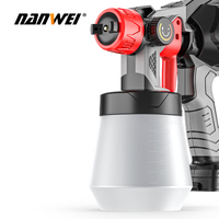 Pistolet de peinture électrique portable sans fil NANWEI pour la peinture automobile, pulvérisateur de peinture, peinture, batteries lithium-ion 18v