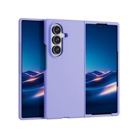 Étui de téléphone pliable en silicone véritable anti-empreintes digitales, protection intégrale, antichoc, personnalisé et tendance pour Samsung Z FOLD 4 5 6 7 8
