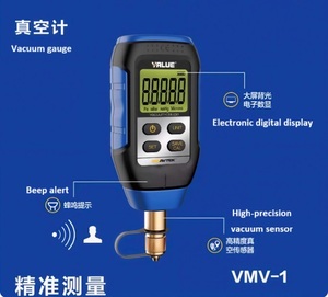 Vacuometro Digitale VMV-1 <span class=keywords><strong>di</strong></span> Alta Precisione in Acciaio Inossidabile, Manometro Elettronico per Vuoto -91KPa-101.325KPa, Garanzia 1 Anno - Product Image 4