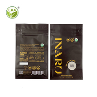 Aangepaste Maten Supplement Pakket Soft Touch Hersluitbare Rits Koffie Plastic Verpakking Opstaande Zakzakken